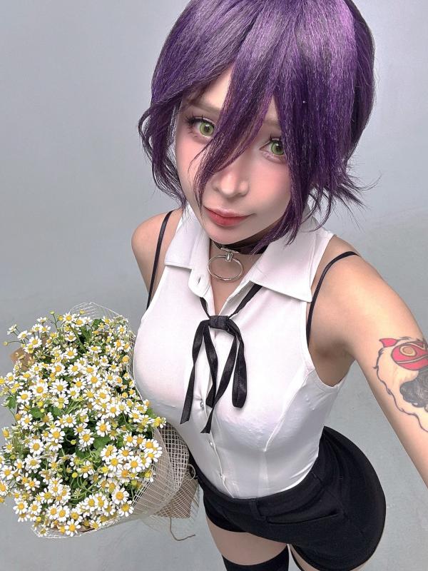    Umeko J - Reze Chainsaw Man 蕾塞COSPLAY精选：电锯人高颜值女神，冷艳短发制服诱惑与性感私房写真 [103P]第76张图片