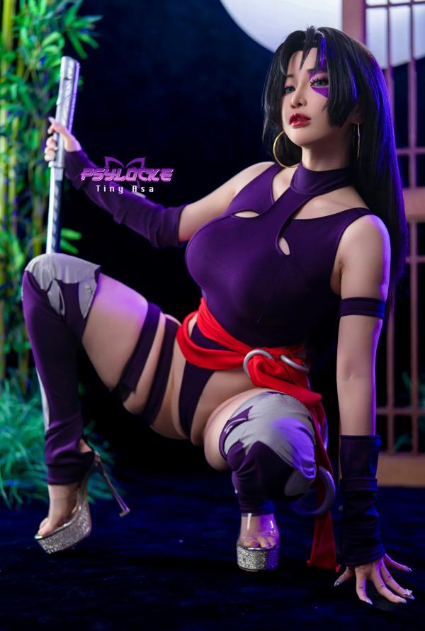    Tiny Asa - 灵蝶Psylocke极致性感Cosplay，极品身材油光写真 [80P]第10张图片