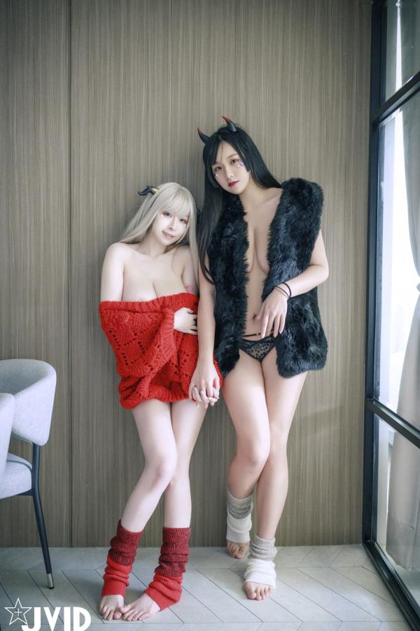   JVID-黎菲儿-宝七-小恶魔COS双模限定-暗黑诱惑与纯欲视觉碰撞-极致大尺度私房写真第112张图片