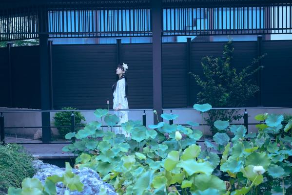    Shika小鹿鹿 - 新中式室外庭院写真，清新古风仙气十足，静谧优雅纯白诱惑 [21P]第12张图片