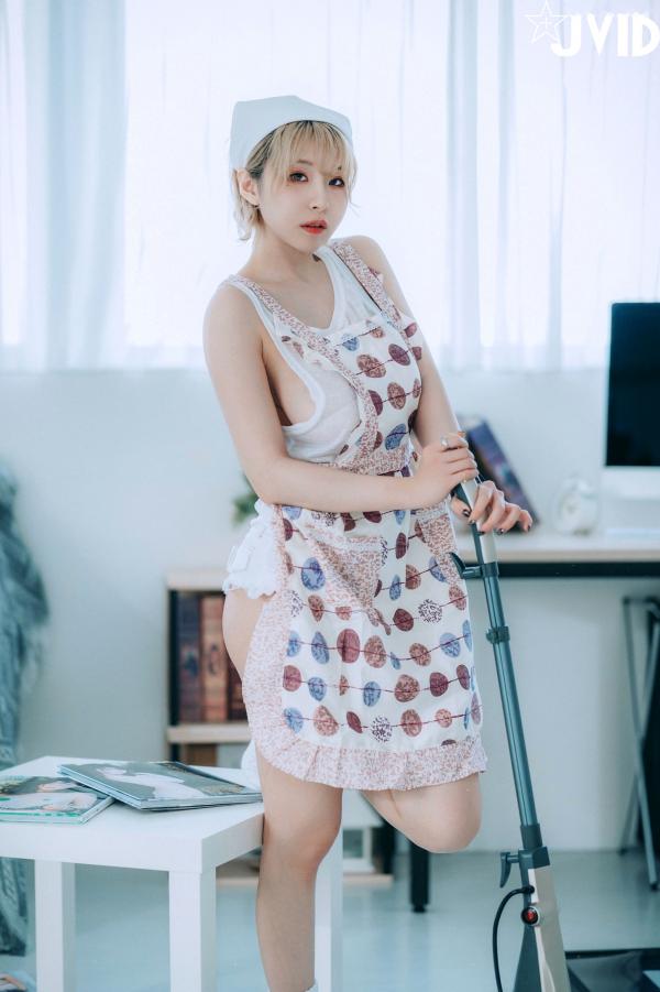    JVID-黎菲儿：家政妇的情欲解锁，性感居家私房大尺度白色内衣写真，尽显诱人曲线！第10张图片