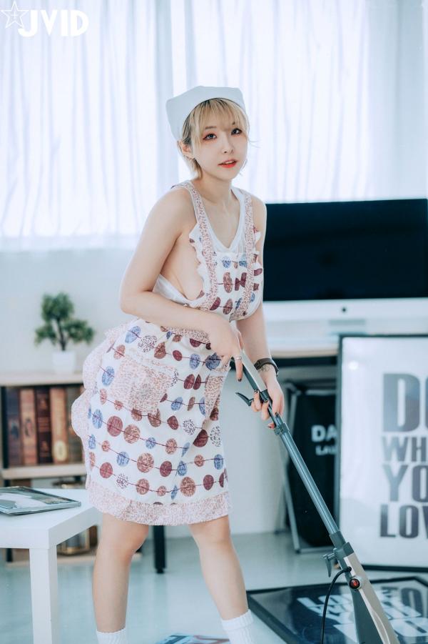   JVID-黎菲儿：家政妇的情欲解锁，性感居家私房大尺度白色内衣写真，尽显诱人曲线！第11张图片