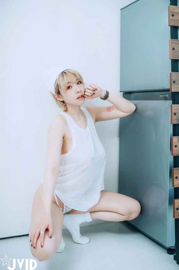    JVID-黎菲儿：家政妇的情欲解锁，性感居家私房大尺度白色内衣写真，尽显诱人曲线！第45张图片