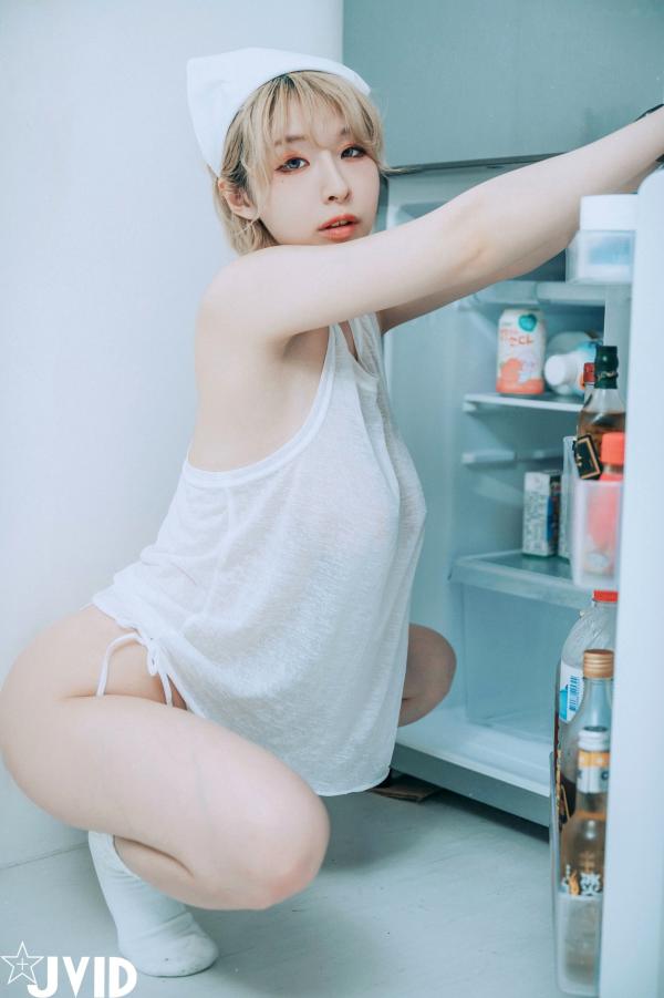    JVID-黎菲儿：家政妇的情欲解锁，性感居家私房大尺度白色内衣写真，尽显诱人曲线！第47张图片