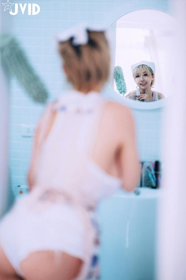    JVID-黎菲儿：家政妇的情欲解锁，性感居家私房大尺度白色内衣写真，尽显诱人曲线！第71张图片