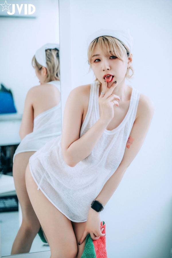    JVID-黎菲儿：家政妇的情欲解锁，性感居家私房大尺度白色内衣写真，尽显诱人曲线！第72张图片