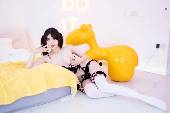    白露lulu - 白丝猫咪童真套装写真，私房角色扮演极致诱惑，纯欲天花板系列 [84P]第8张图片