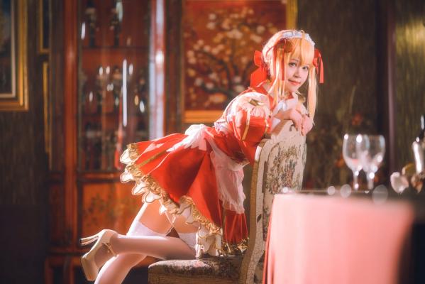    千反田鹿子 - 尼禄女仆cosplay美图，二次元灵动少女萌系角色扮演写真集第10张图片