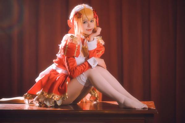    千反田鹿子 - 尼禄女仆cosplay美图，二次元灵动少女萌系角色扮演写真集第18张图片