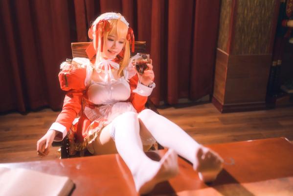    千反田鹿子 - 尼禄女仆cosplay美图，二次元灵动少女萌系角色扮演写真集第21张图片