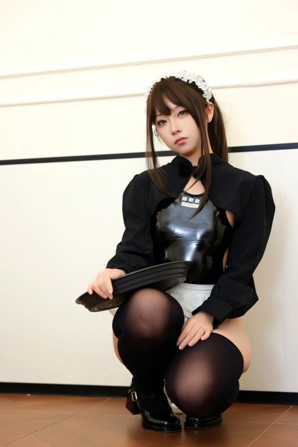    G44不会受伤 - 诗织：精致黑白女仆角色扮演，室内私房写真[33P]第23张图片