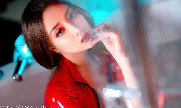   UGirlsApp尤果圈爱尤物-2736-筱慧-《平安夜的来信》-湿身浴室诱惑、火红皮衣包裹完美身材、极致视觉盛宴第32张图片