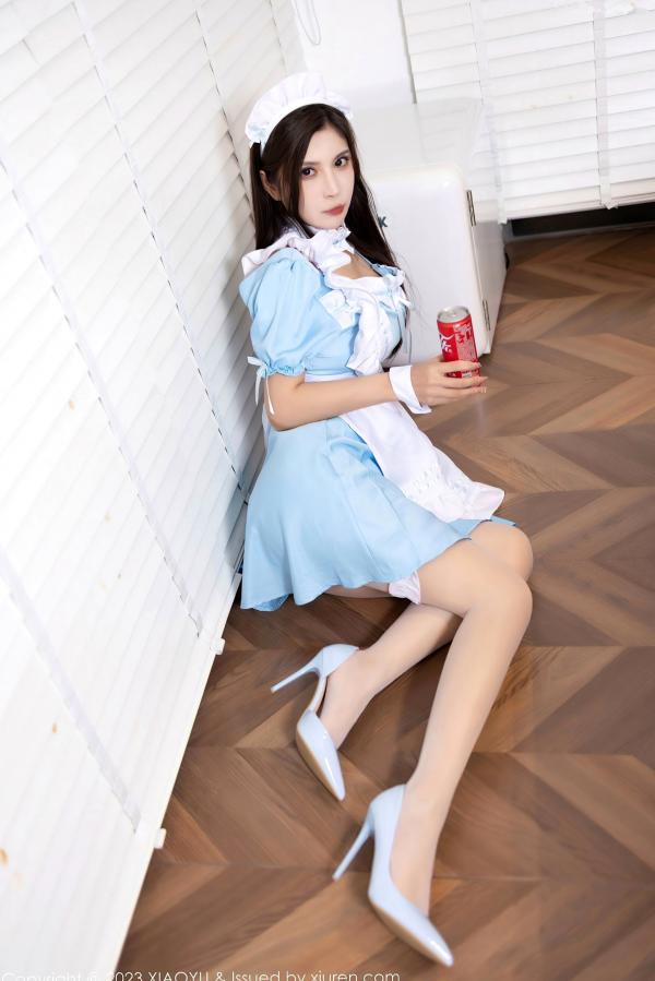    XiaoYu语画界-1100-小蛮妖Yummy-浴室湿身私房大尺度写真-银色超小三点内衣-性感美臀-2023.08.25第11张图片