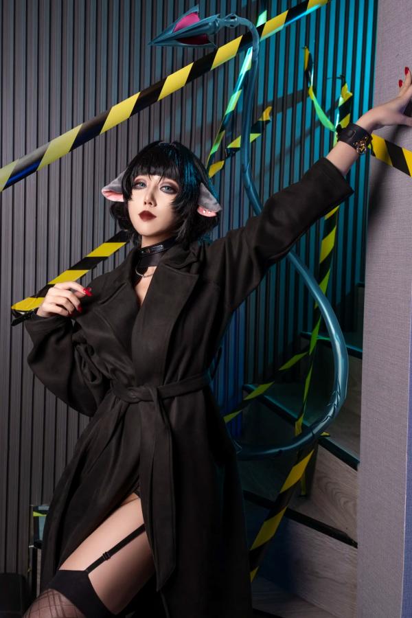    绞肉姬 - 绝区零 简·杜 COS，性感紧身衣黑丝诱惑，角色扮演美艳图集 [60P]第1张图片