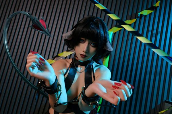    绞肉姬 - 绝区零 简·杜 COS，性感紧身衣黑丝诱惑，角色扮演美艳图集 [60P]第40张图片