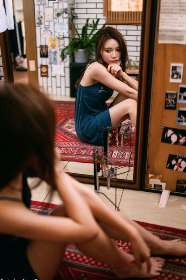    小立 - 甜美可爱居家连衣裙私房照，慵懒风邻家女孩居家日常写真 [214P]第33张图片