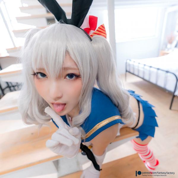    Fantasy-Factory-小丁Ding与Okita-Rinka-Kashima-Shimakaze二次元福利套图，精品COS角色扮演，唯美兔女郎与舰娘制服诱惑第6张图片