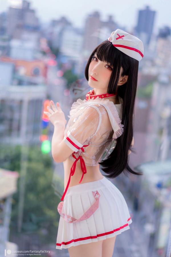    Fantasy-Factory-小丁Ding-兔耳护士-Nurse-Bunny-制服诱惑写真-极致性感cosplay-白嫩尤物第12张图片