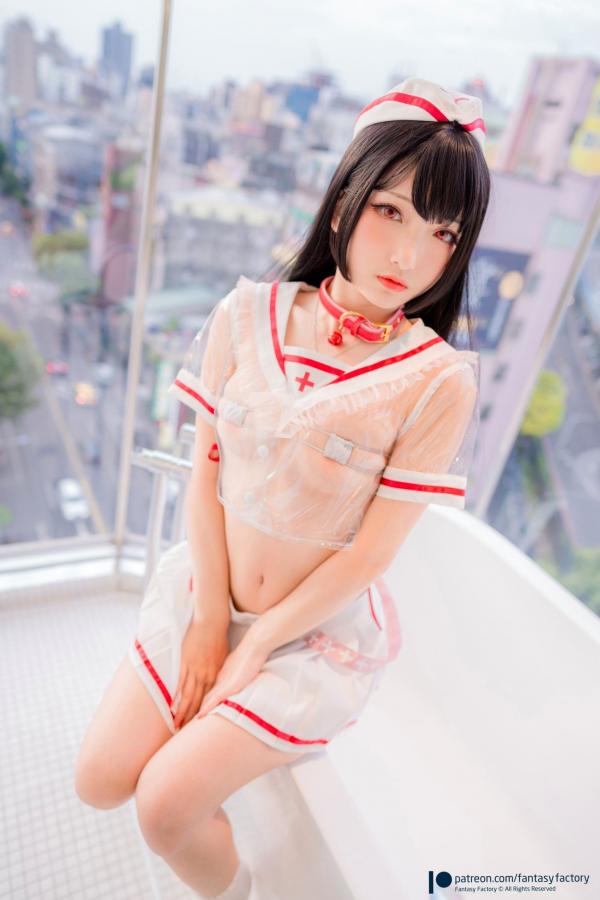    Fantasy-Factory-小丁Ding-兔耳护士-Nurse-Bunny-制服诱惑写真-极致性感cosplay-白嫩尤物第22张图片