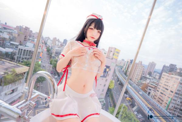    Fantasy-Factory-小丁Ding-兔耳护士-Nurse-Bunny-制服诱惑写真-极致性感cosplay-白嫩尤物第24张图片