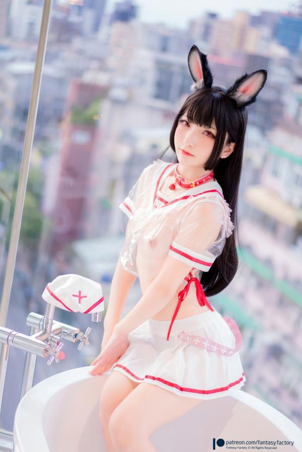    Fantasy-Factory-小丁Ding-兔耳护士-Nurse-Bunny-制服诱惑写真-极致性感cosplay-白嫩尤物第26张图片