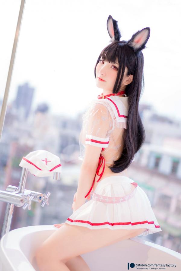    Fantasy-Factory-小丁Ding-兔耳护士-Nurse-Bunny-制服诱惑写真-极致性感cosplay-白嫩尤物第27张图片