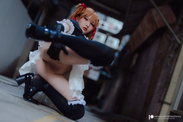    Fantasy-Factory-小丁Ding-明日香Cosplay-废墟涂鸦风格-女仆装诱惑-Asuka-2022.10第8张图片