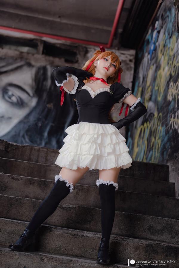    Fantasy-Factory-小丁Ding-明日香Cosplay-废墟涂鸦风格-女仆装诱惑-Asuka-2022.10第23张图片