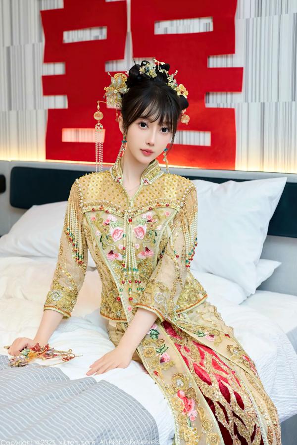    [XiuRen] 秀人 2025.07.21 No.10567 玥儿玥er：古风婚庆主题私房，红装头饰极致诱惑第10张图片