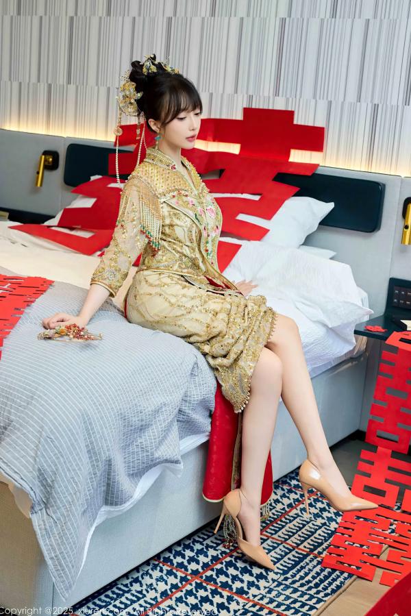    [XiuRen] 秀人 2025.07.21 No.10567 玥儿玥er：古风婚庆主题私房，红装头饰极致诱惑第20张图片