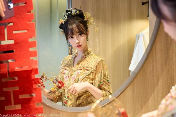    [XiuRen] 秀人 2025.07.21 No.10567 玥儿玥er：古风婚庆主题私房，红装头饰极致诱惑第25张图片