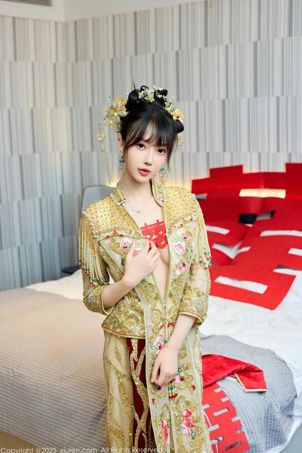    [XiuRen] 秀人 2025.07.21 No.10567 玥儿玥er：古风婚庆主题私房，红装头饰极致诱惑第30张图片