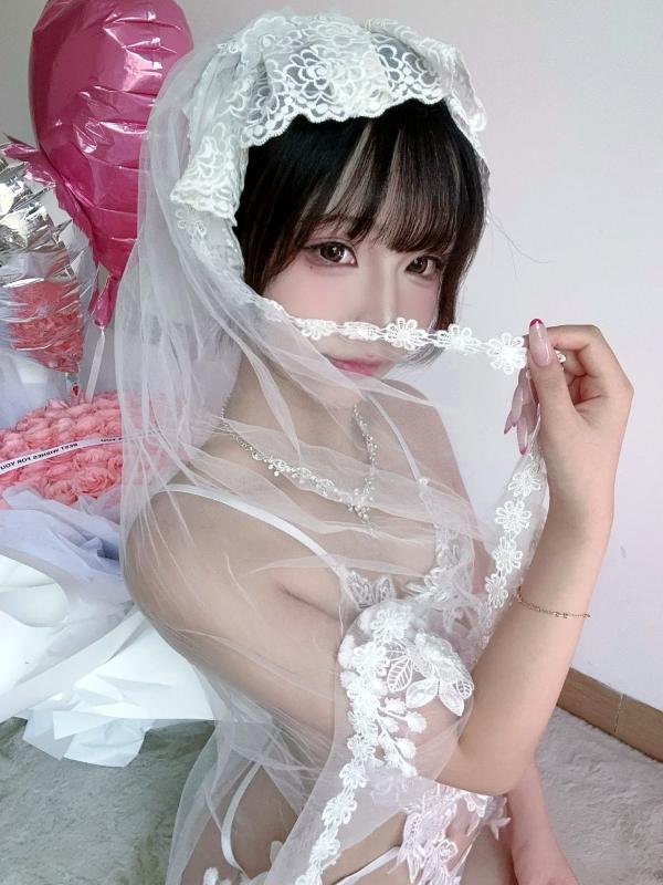    yuuhui玉汇 - 永恒之爱：绝美白色蕾丝婚纱诱惑私房写真 [49P]第8张图片