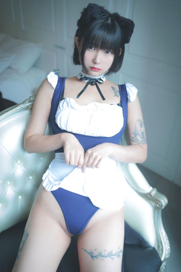    韩国美女Hizzy：猫耳女仆与纹身私房，Pure Media Vol.37高清写真第19张图片