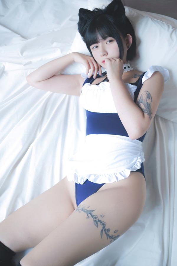   韩国美女Hizzy：猫耳女仆与纹身私房，Pure Media Vol.37高清写真第30张图片