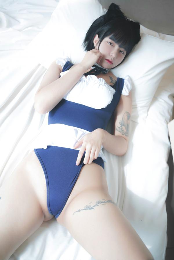    韩国美女Hizzy：猫耳女仆与纹身私房，Pure Media Vol.37高清写真第32张图片