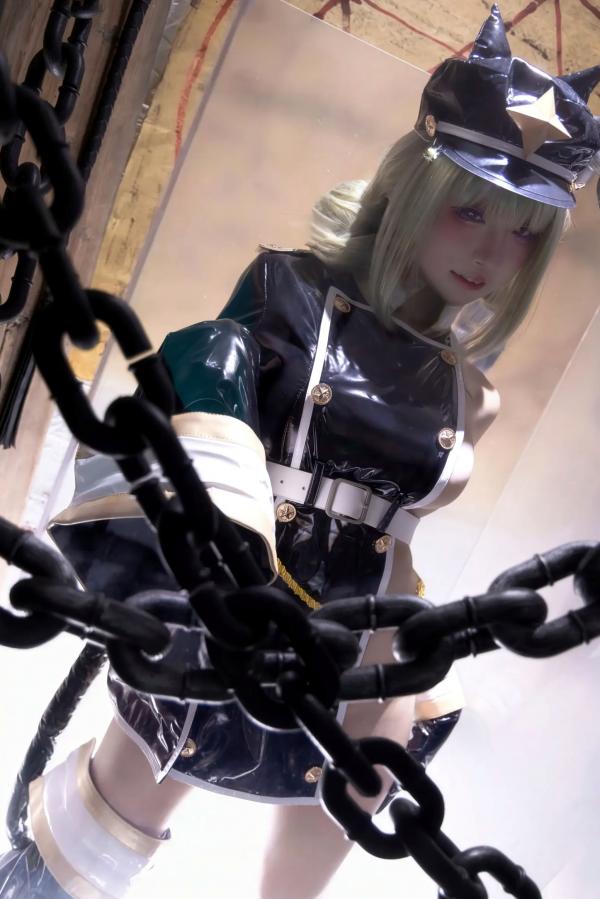    纸悦Etsu_ko - 憧憬成为魔法少女 阿良河基维角色扮演，黑丝漆皮禁锢风性感写真，极致视觉诱惑 [38P]第34张图片