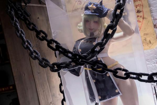    纸悦Etsu_ko - 憧憬成为魔法少女 阿良河基维角色扮演，黑丝漆皮禁锢风性感写真，极致视觉诱惑 [38P]第37张图片