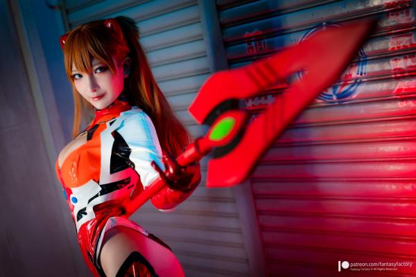    Fantasy-Factory-小丁Ding-明日香战斗服Cosplay-极品赛博御姐-性感角色扮演-Asuka-plugsuit第3张图片