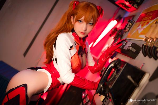   Fantasy-Factory-小丁Ding-明日香战斗服Cosplay-极品赛博御姐-性感角色扮演-Asuka-plugsuit第5张图片