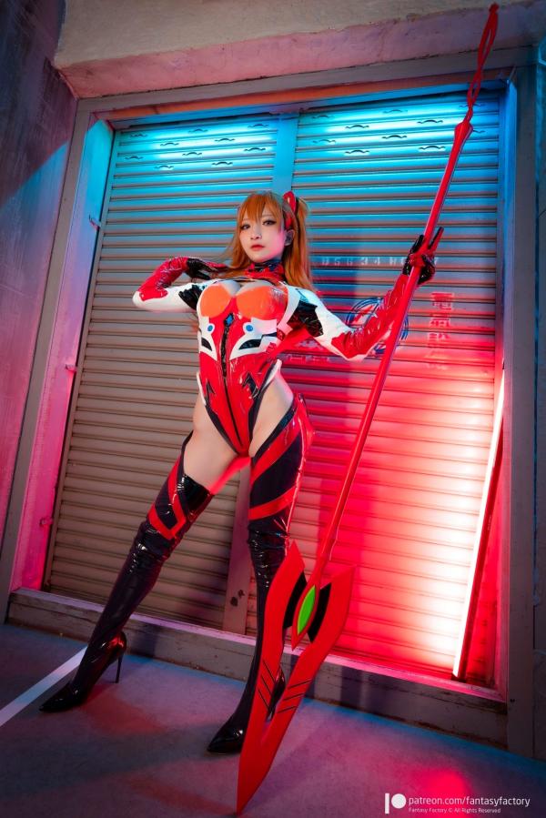    Fantasy-Factory-小丁Ding-明日香战斗服Cosplay-极品赛博御姐-性感角色扮演-Asuka-plugsuit第6张图片