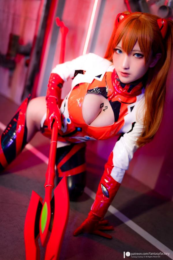    Fantasy-Factory-小丁Ding-明日香战斗服Cosplay-极品赛博御姐-性感角色扮演-Asuka-plugsuit第12张图片
