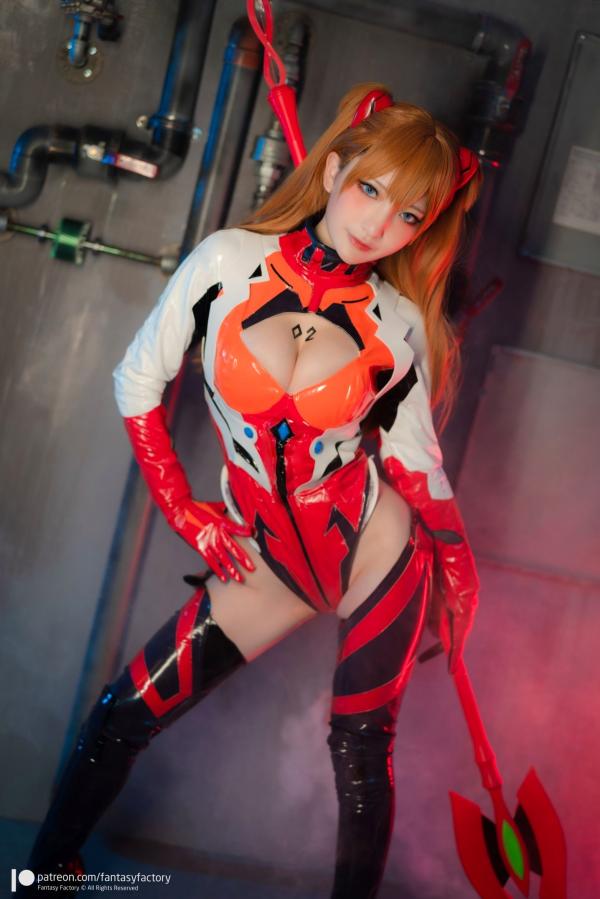    Fantasy-Factory-小丁Ding-明日香战斗服Cosplay-极品赛博御姐-性感角色扮演-Asuka-plugsuit第18张图片