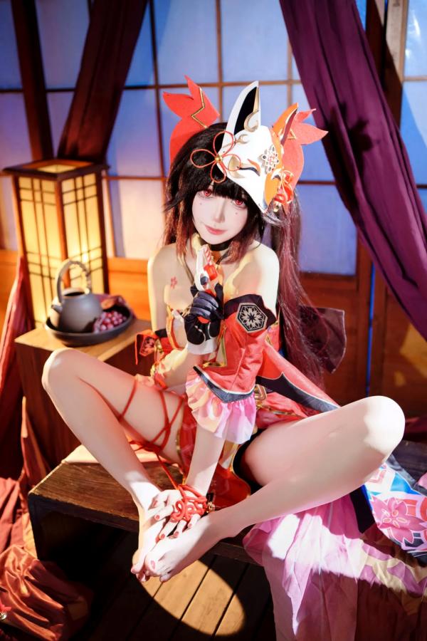   焖焖碳 - 《崩坏：星穹铁道》花火Cosplay 极致还原二次元诱惑私房写真 [27P]第15张图片