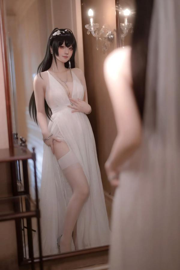    屿鱼 - 碧蓝航线大凤誓约婚纱私房，大尺度角色扮演，极致诱惑高颜值视觉盛宴 [50P]第1张图片