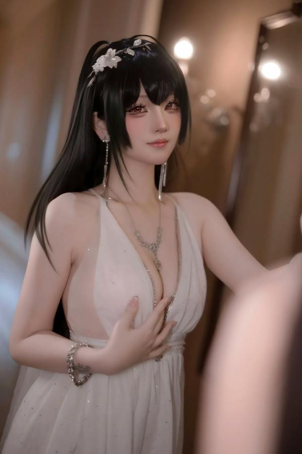    屿鱼 - 碧蓝航线大凤誓约婚纱私房，大尺度角色扮演，极致诱惑高颜值视觉盛宴 [50P]第2张图片