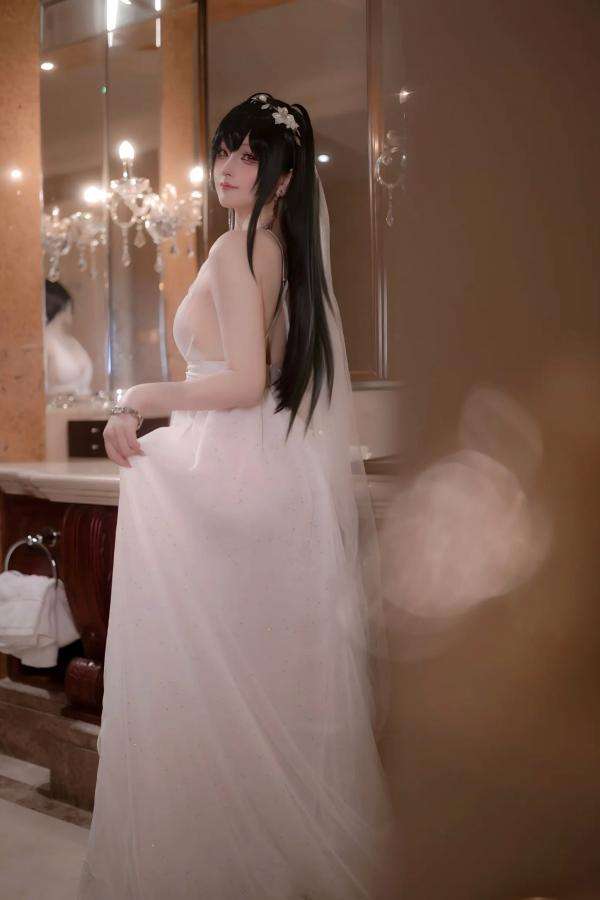    屿鱼 - 碧蓝航线大凤誓约婚纱私房，大尺度角色扮演，极致诱惑高颜值视觉盛宴 [50P]第3张图片