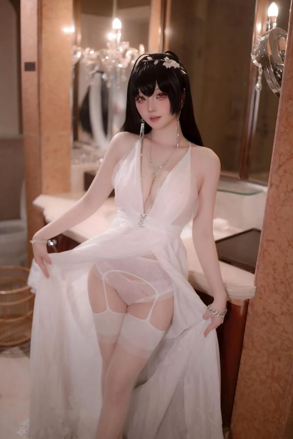    屿鱼 - 碧蓝航线大凤誓约婚纱私房，大尺度角色扮演，极致诱惑高颜值视觉盛宴 [50P]第19张图片