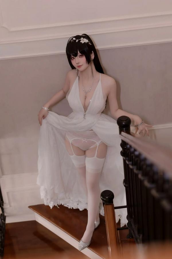    屿鱼 - 碧蓝航线大凤誓约婚纱私房，大尺度角色扮演，极致诱惑高颜值视觉盛宴 [50P]第32张图片