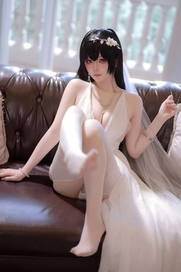    屿鱼 - 碧蓝航线大凤誓约婚纱私房，大尺度角色扮演，极致诱惑高颜值视觉盛宴 [50P]第38张图片
